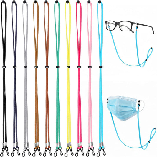 10 Pcs Adjustable Eye Glasses Holders Around Neck, Eyeglasses Straps, Sunglass Glasses Chain, Eyeglass V1258-DP02-D-482