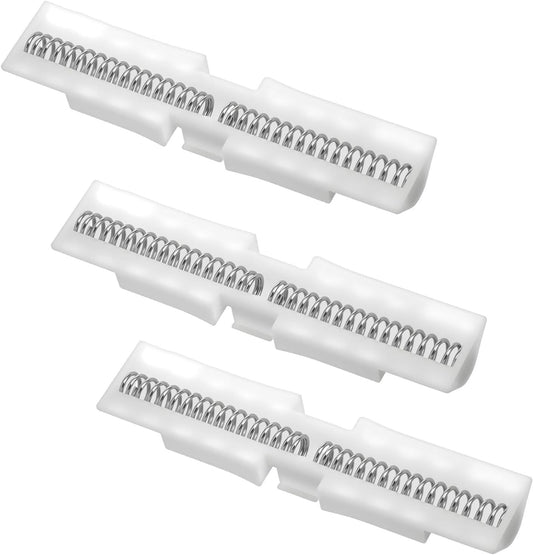 3 Pcs Bifold Door Spring Slide Rail, PET Bi-Fold Door Slide Guide, White Top Track Guide for Bi-Fold Closet V1258-DP02-D-493