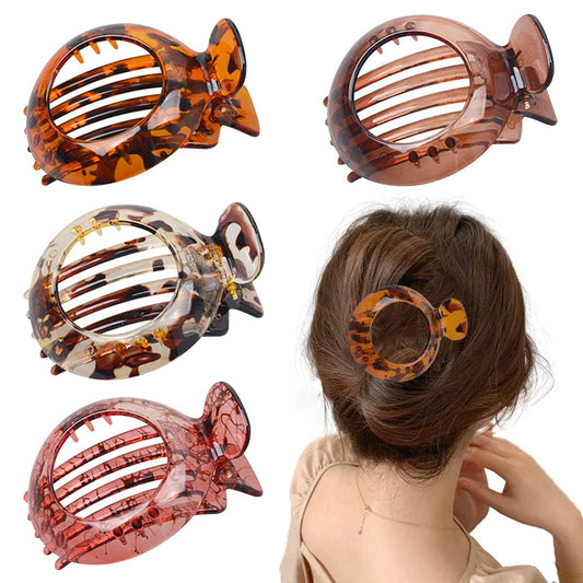 4 PCS Small Flat Hair Clips for Thin Hair Non-slip Hair Catch Jaw Clamp, Resilient Spring Action Perfect V1258-DP02-D-499