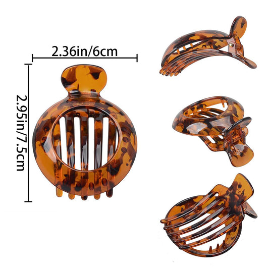 4 PCS Small Flat Hair Clips for Thin Hair Non-slip Hair Catch Jaw Clamp, Resilient Spring Action Perfect V1258-DP02-D-499