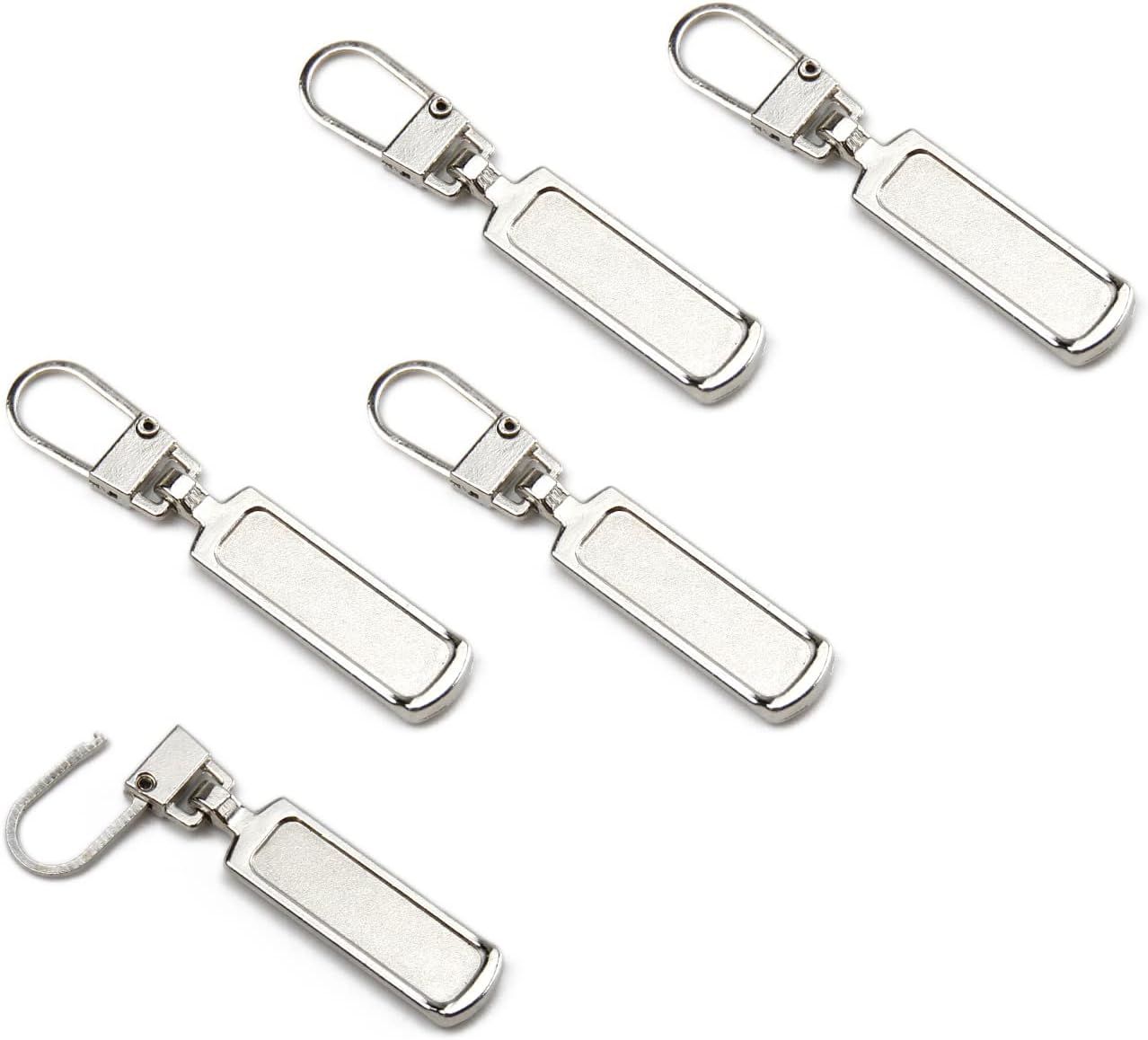 Metal Zipper Pull Replacement for Small Holes, Detachable, Repair for Jacket, Bag Boots, Purse, Coat, Pants V1258-DP02-D-509