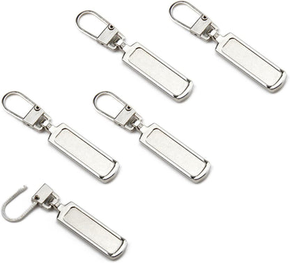 Metal Zipper Pull Replacement for Small Holes, Detachable, Repair for Jacket, Bag Boots, Purse, Coat, Pants V1258-DP02-D-509
