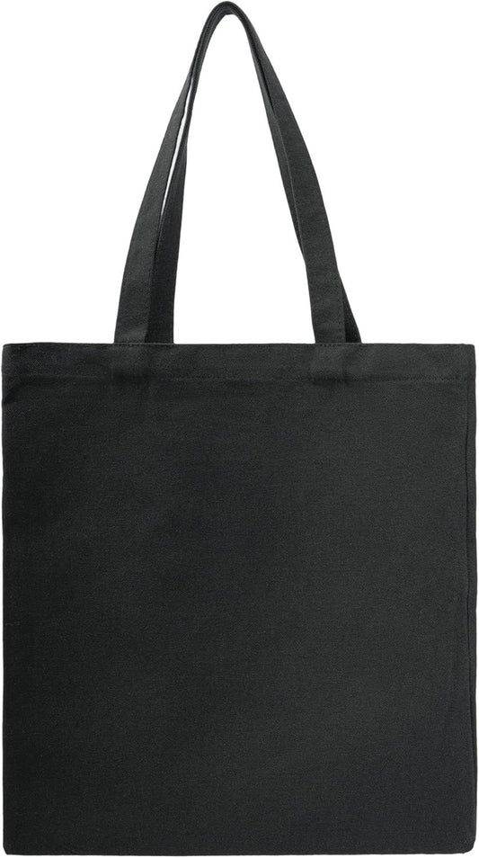 Cotton Canvas Tote Bags - Lightweight Cloth Shopping Bags for DIY Promotion Activity - Solid Color V1258-DP02-D-510