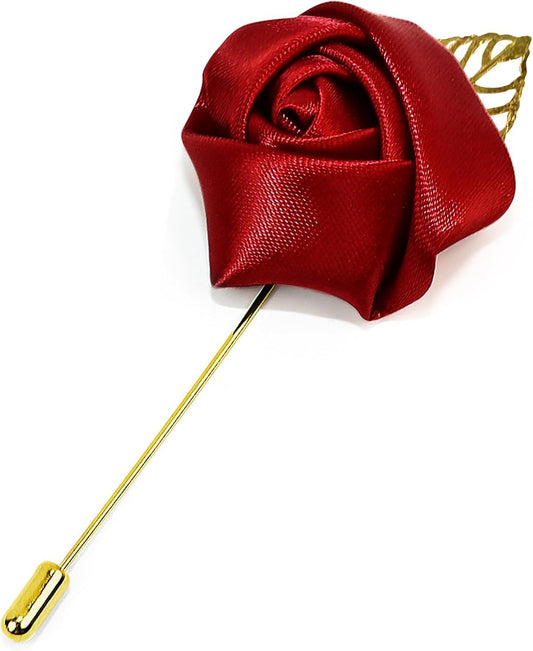1Pcs Flower Lapel Pins,Rose Pins for Men for Dance,Party,Wedding V1258-DP02-D-511