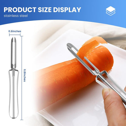 Stainless Steel Peelers,Multi-function Vegetable Peelers for Veggie, Potato, Carrot, Fruit, Apple V1258-DP02-D-514