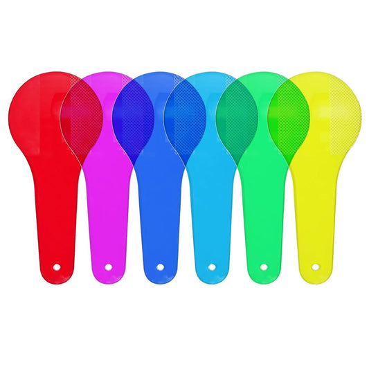 6Pcs Color Paddles,Transparent Optics Filter Plate Color Learning for Learning and Education,Educational V1258-DP02-D-515