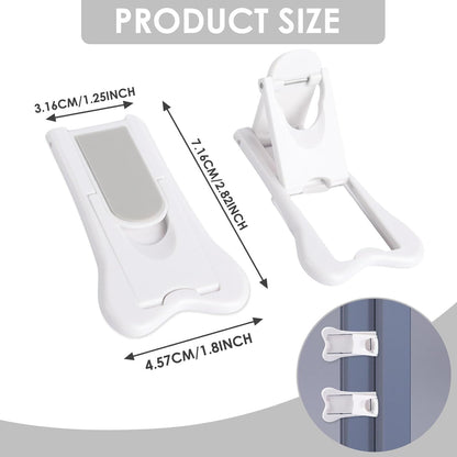 2 PCS Sliding Door Locks,Slide Closet Doors Window Stoppers for Windows,Closets,Cabinets,Sliding Glass Door V1258-DP02-D-518