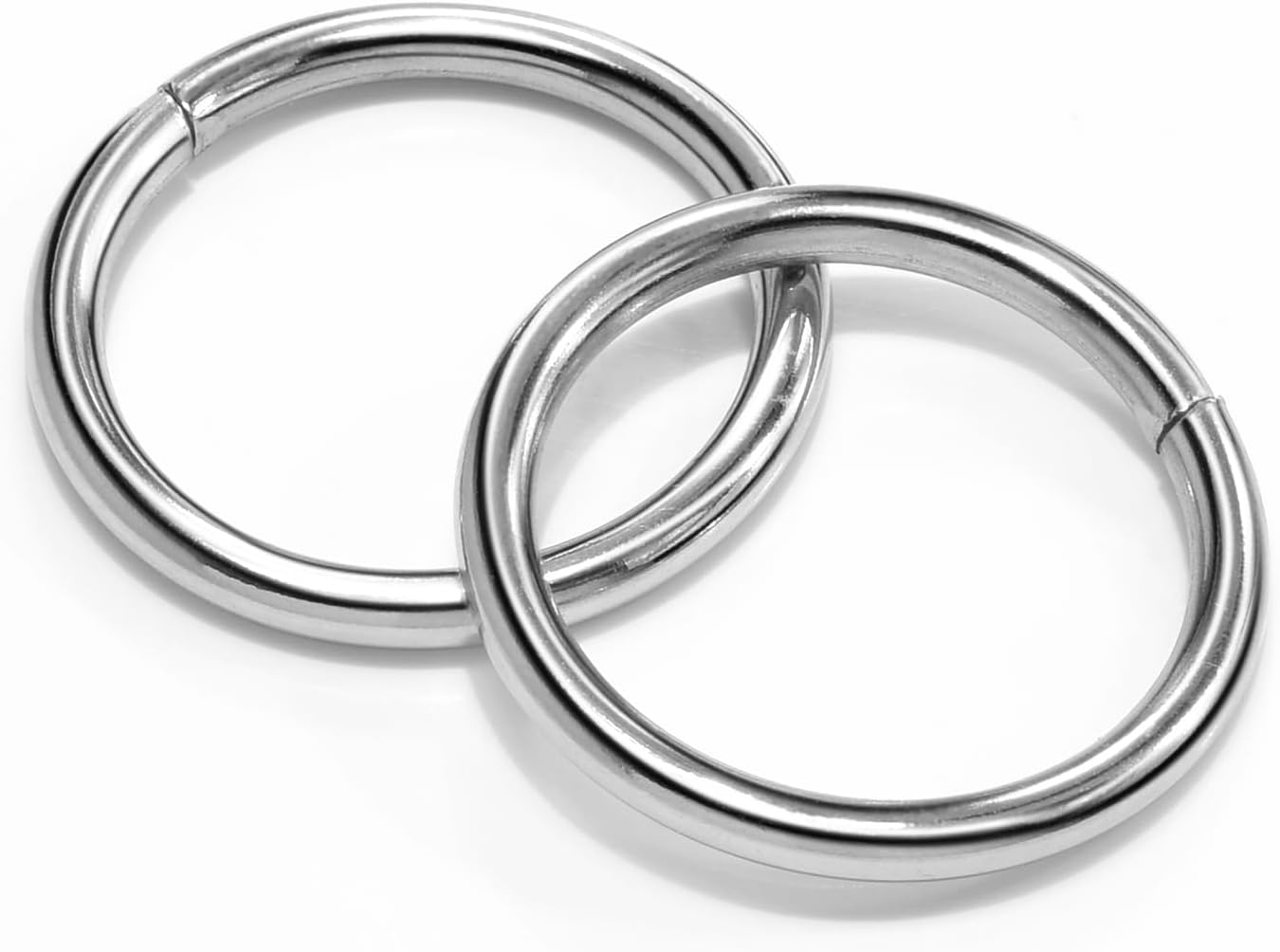 CooBigo 10 Pack 1" O Rings Buckles for Webbing Straps Collars Purses Bags Hardware - Silver V1258-DP02-D-52