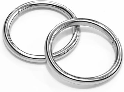CooBigo 10 Pack 1" O Rings Buckles for Webbing Straps Collars Purses Bags Hardware - Silver V1258-DP02-D-52