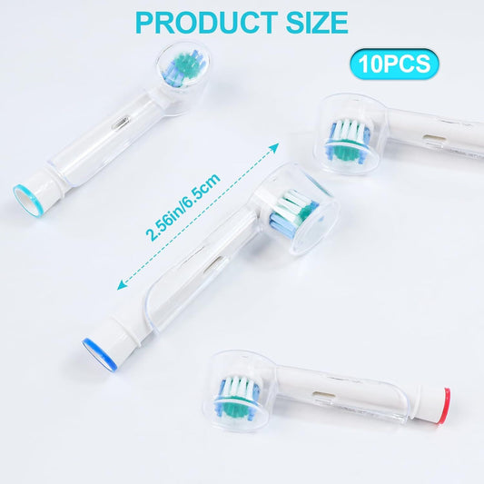 Toothbrush Head Covers Compatible with Oral-B Braun Replacement Brush Heads, Clear Toothbrush Protection V1258-DP02-D-522