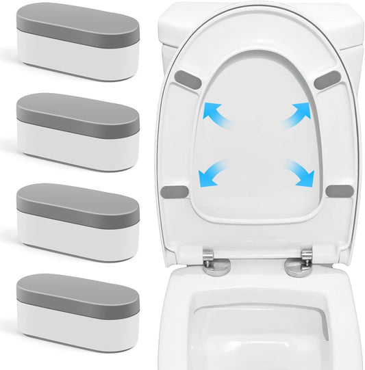 4PCS Toilet Seat Bumpers,Universal Buffer Toilet Lid Bumpers for Families, Hotels, Hospitals, School Toilet V1258-DP02-D-525
