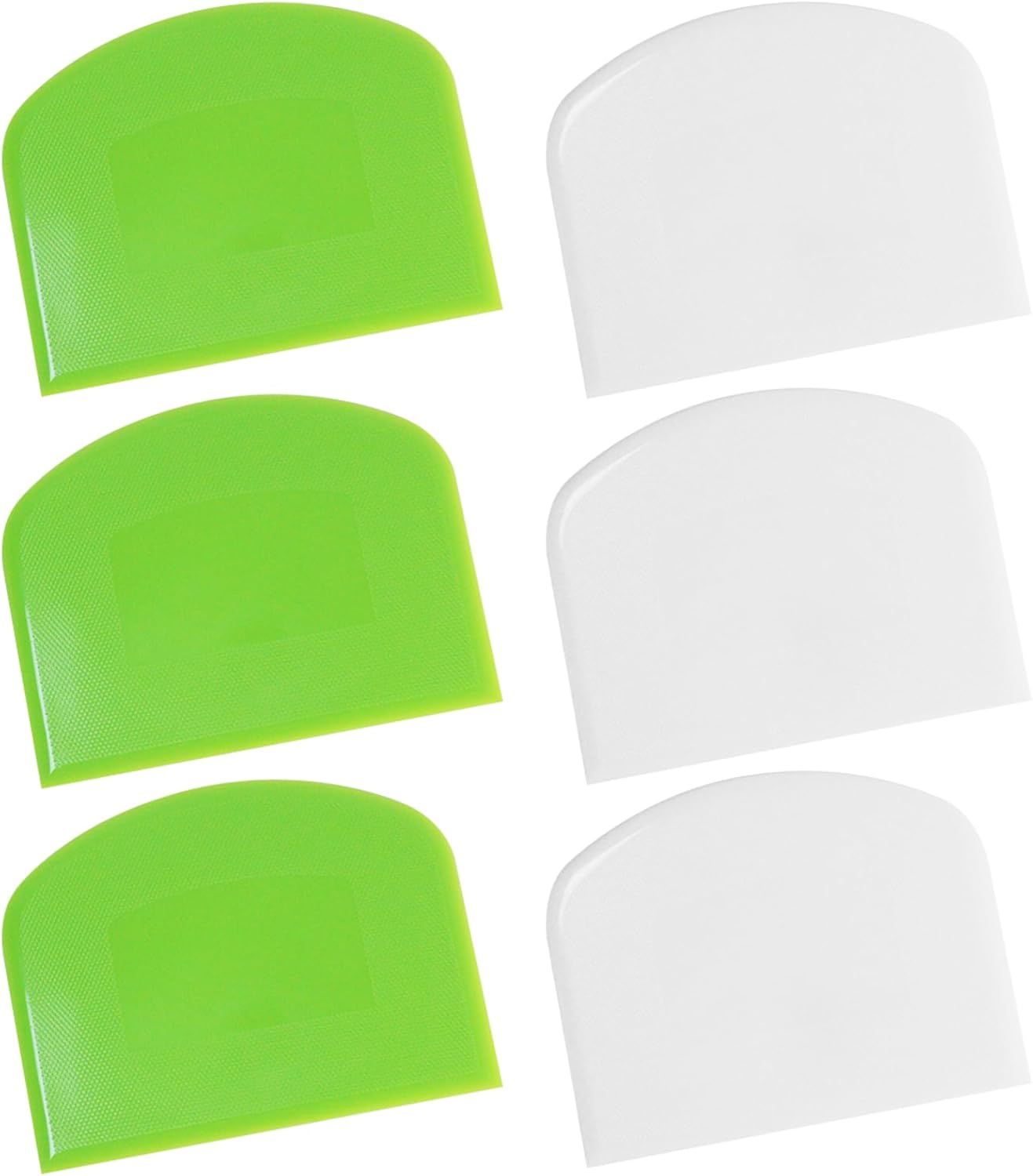 6 PCS Dough Scraper,Dough Cutter Bench Scraper for Bread Cake Dough Fondant Icing V1258-DP02-D-528