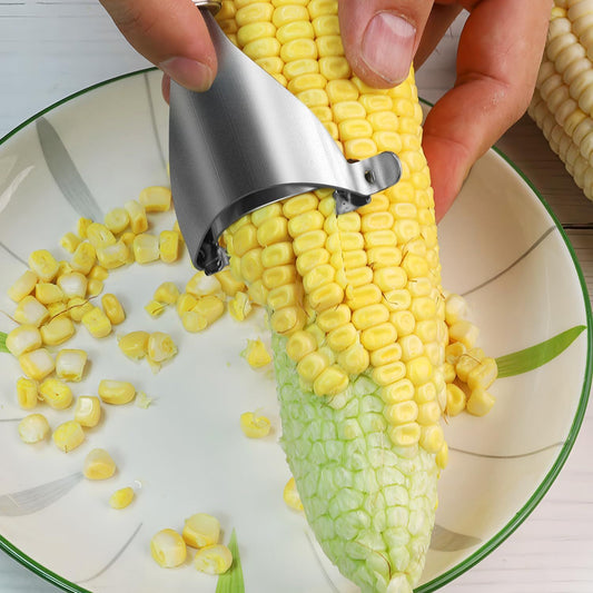 Corn Peeler,304 Stainless Steel Corn Stripper Corn Kernel Remover Tool V1258-DP02-D-529