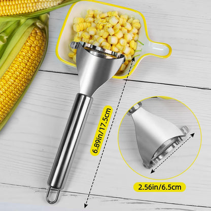Corn Peeler,304 Stainless Steel Corn Stripper Corn Kernel Remover Tool V1258-DP02-D-529