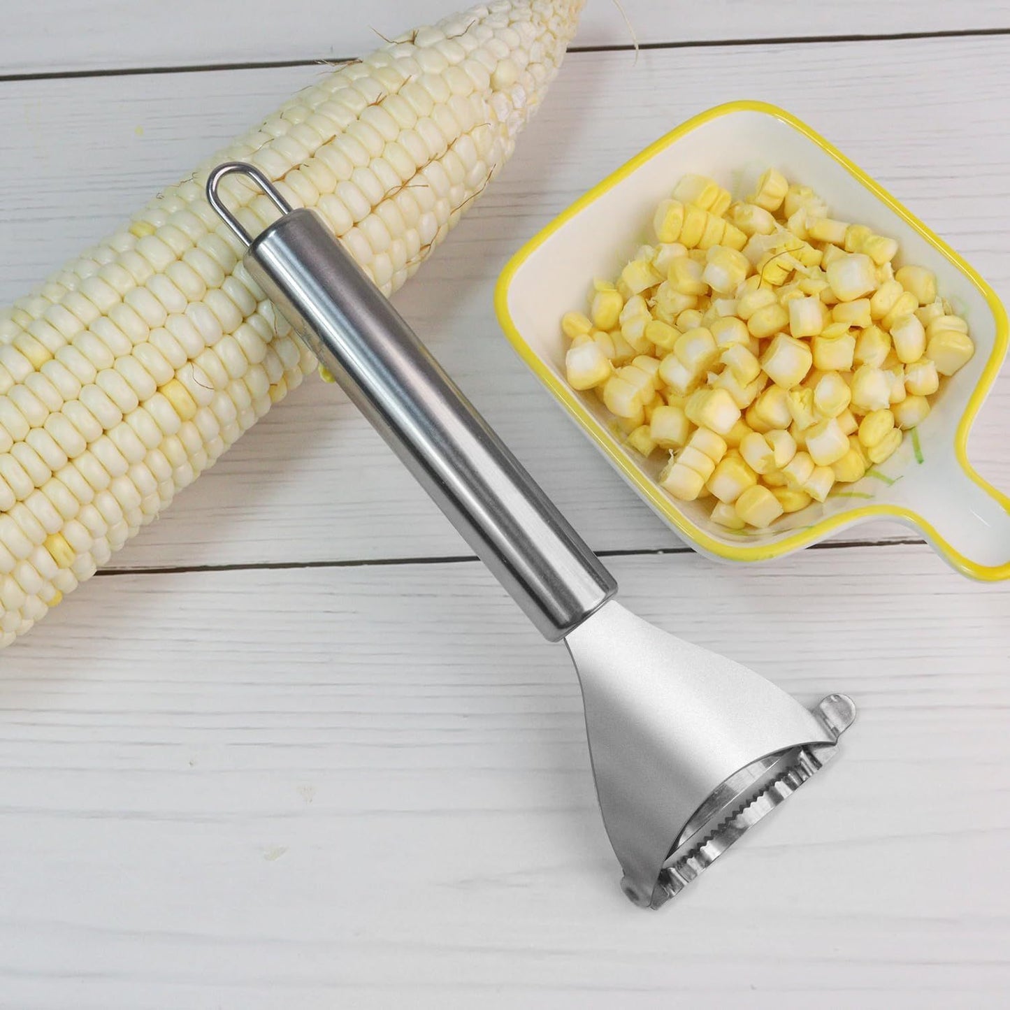 Corn Peeler,304 Stainless Steel Corn Stripper Corn Kernel Remover Tool V1258-DP02-D-529