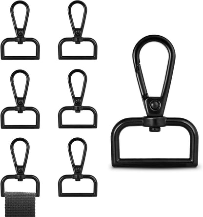 1 Inch Metal Swivel Snap Hooks, 6 Pack Lobster Claw Clasps for Keychains Purse Hardware Bag Making Lanyard V1258-DP02-D-53