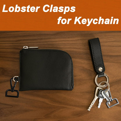 1 Inch Metal Swivel Snap Hooks, 6 Pack Lobster Claw Clasps for Keychains Purse Hardware Bag Making Lanyard V1258-DP02-D-53