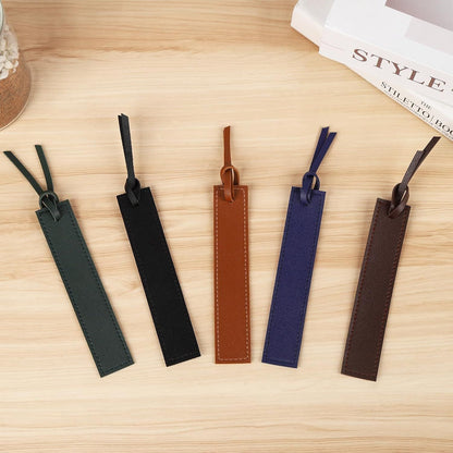 10Pcs Leather Bookmarks,Page Markers Handmade Stitched Bookmarks for Book Reader Office School Students V1258-DP02-D-530