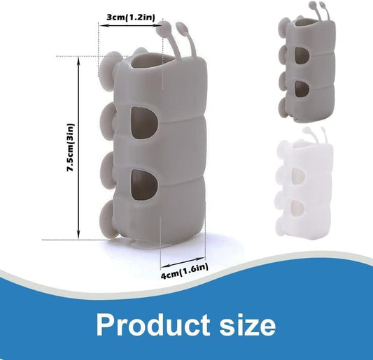 4 Pcs Silicone Shower Head Holder, Universal Relocatable Shower Head Suction Cup Holder, Wall Mount V1258-DP02-D-544