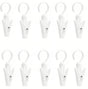 10-Pack Heavy Duty Swivel Clothes Pins - 360 degrees Rotating Hooks for Laundry, Beach Towels, Curtains, V1258-DP02-D-552
