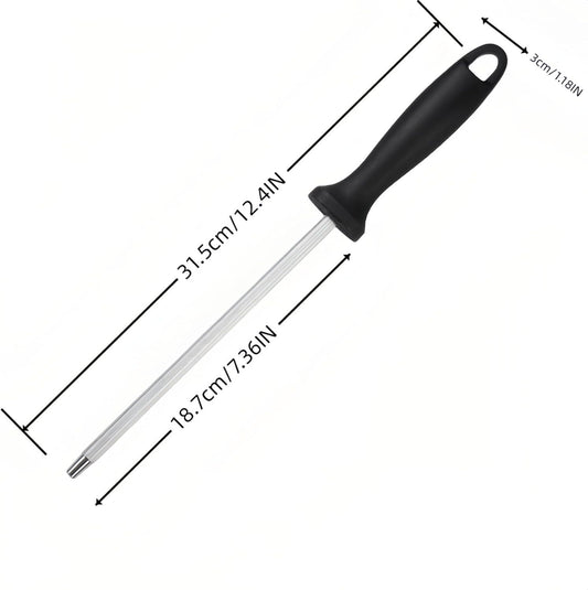 13" Professional Knife Sharpening Steel Rod - High Carbon Magnetic Honing Rod for Kitchen Chef Knives, V1258-DP02-D-561