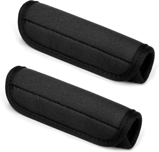 2 Pack Luggage Handle Wrap for Suitcase, Black Luggage Handle Wraps Comfortable Neoprene Suitcase Identifiers V1258-DP02-D-576