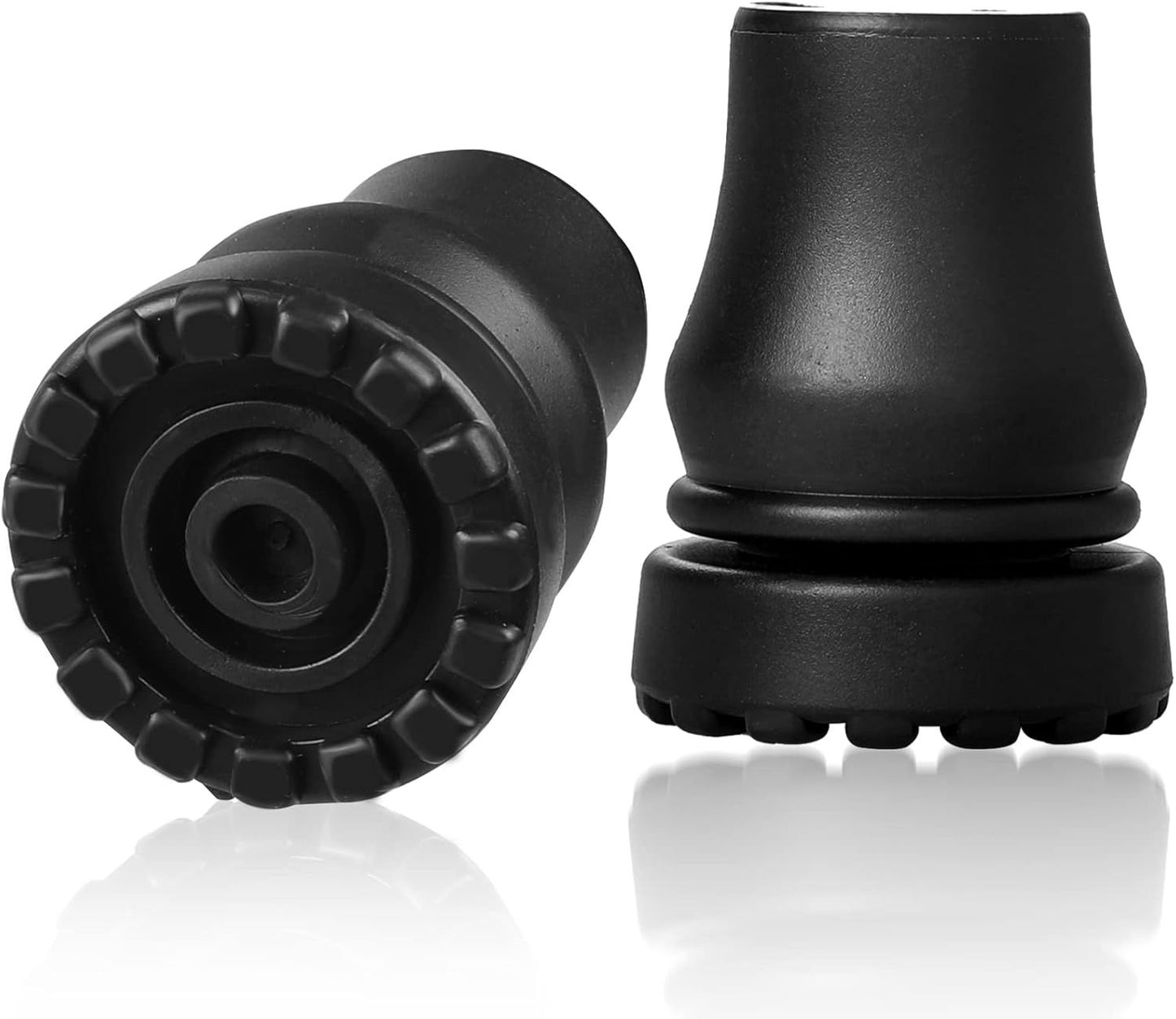 Cane Tips 5/8 inch Heavy Duty, 2 Pack Walking Cane Tips Rubber Cane Tip Replacement Rubber Tips for Canes, V1258-DP02-D-578
