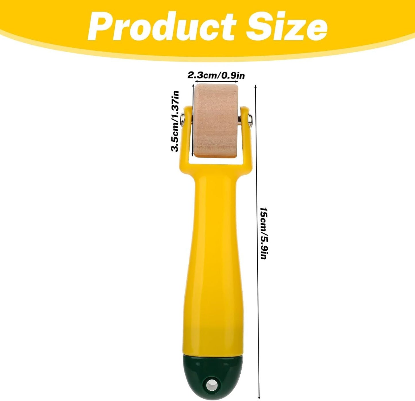 Quilting Seam Roller 2.3 cm Wallpaper Roller Seam Roller for Quilting Sewing Seam Roller Tool with Easy to V1258-DP02-D-585