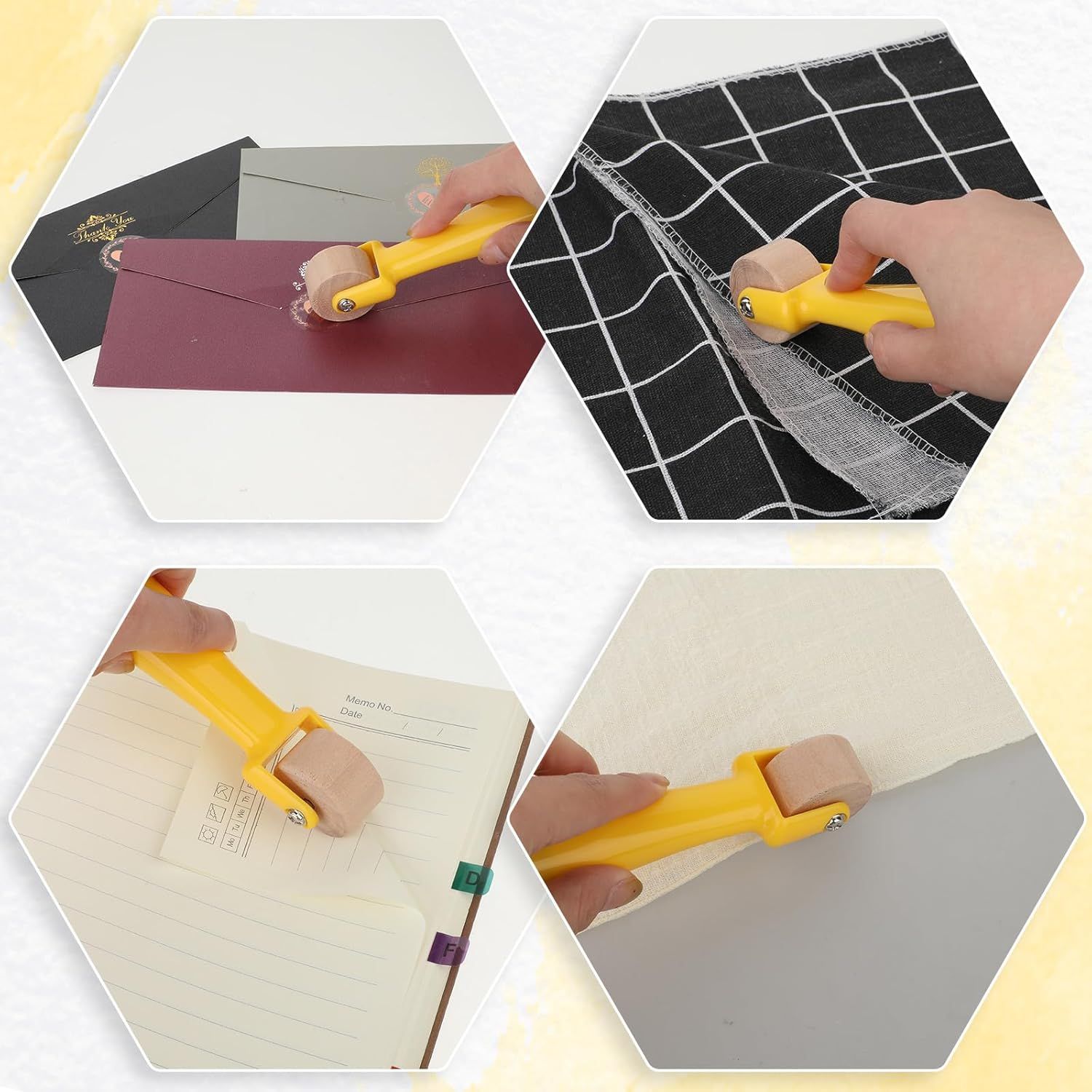 Quilting Seam Roller 2.3 cm Wallpaper Roller Seam Roller for Quilting Sewing Seam Roller Tool with Easy to V1258-DP02-D-585