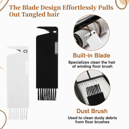 4 PCS Handheld Vacuum Cleaner Brush, Universal Dust Brush, 2 in 1 Vacuum Roller Cleaning Tool for Sweeping V1258-DP02-D-600