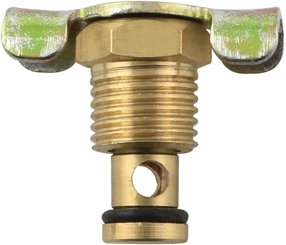 2PCS 1/4 Brass Air Hose Fitting Air Compressor Blowdown Valve NPT Male External Drain Cock Drain Switch With V1258-DP02-D-615