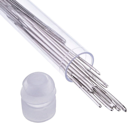 Large-Eye Stitching Needles for Leather Projects with Clear Bottle, 20 Pack V1258-DP02-D-617