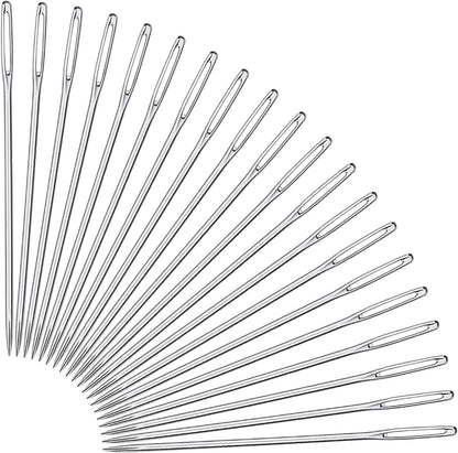 Large-Eye Stitching Needles for Leather Projects with Clear Bottle, 20 Pack V1258-DP02-D-617