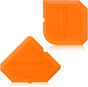 2 Pieces Caulking Tool Set Silicone Sealant Grout Tool for Kitchen Bathroom Floor Sealant Sealing(Orange) V1258-DP02-D-619