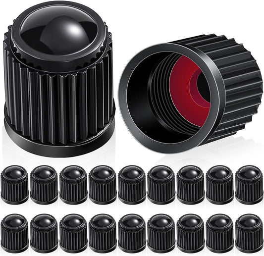 20 Pcs Tire Valve Stem Caps Car Tire Caps Plastic Universal Valve Stem Covers for Bike Bicycle Cars SUV V1258-DP02-D-620