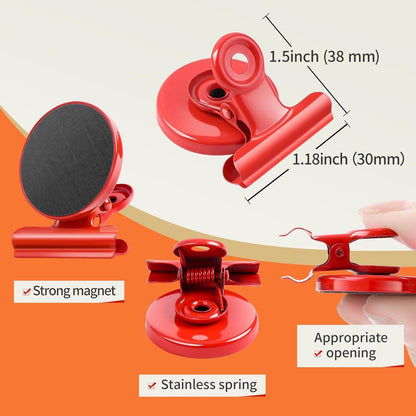 6 Pack Fridge Magnets Refrigerator Magnets, Magnetic Clips for Whiteboard, Magnet Clips for Kitchen Office V1258-DP02-D-626