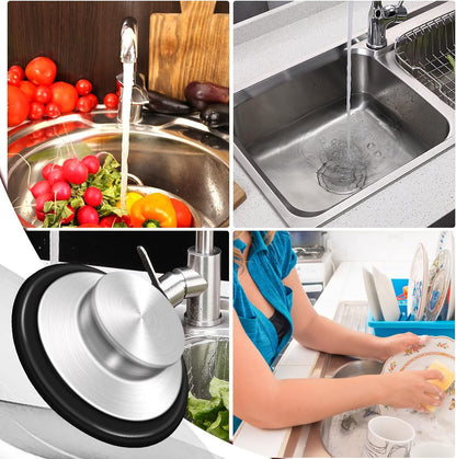 Sink Stopper 3.35 Inch Kitchen Stainless Steel Garbage Disposal Sink Plug for Insinkerator Kitchenaid Waste V1258-DP02-D-633