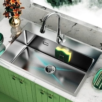 Sponge Holders for Kitchen Sink Adhesive Sponge Holder Sink Caddy Stainless Steel Rust Proof Waterproof, V1258-DP02-D-636