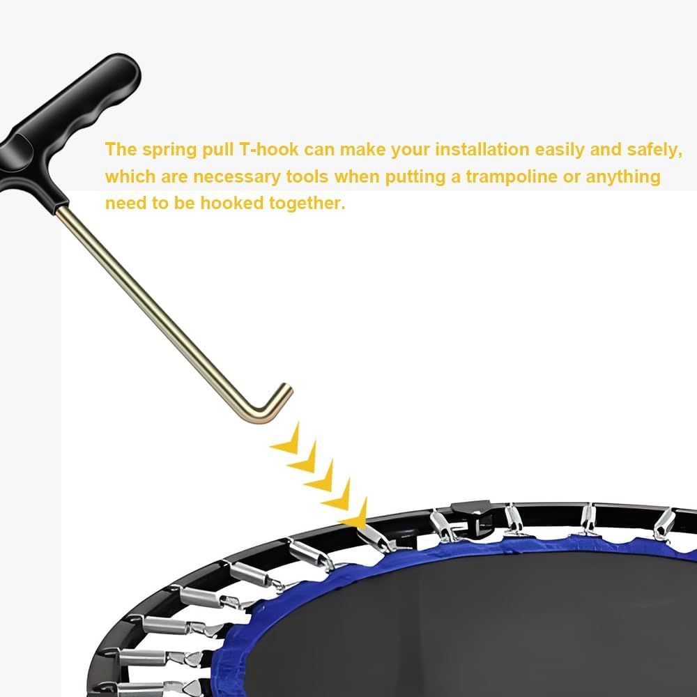 Trampoline Spring Pull Tool Kit Trampoline T-Hook Puller Spring Pull T-Shape Hook Trampoline Accessories V1258-DP02-D-638