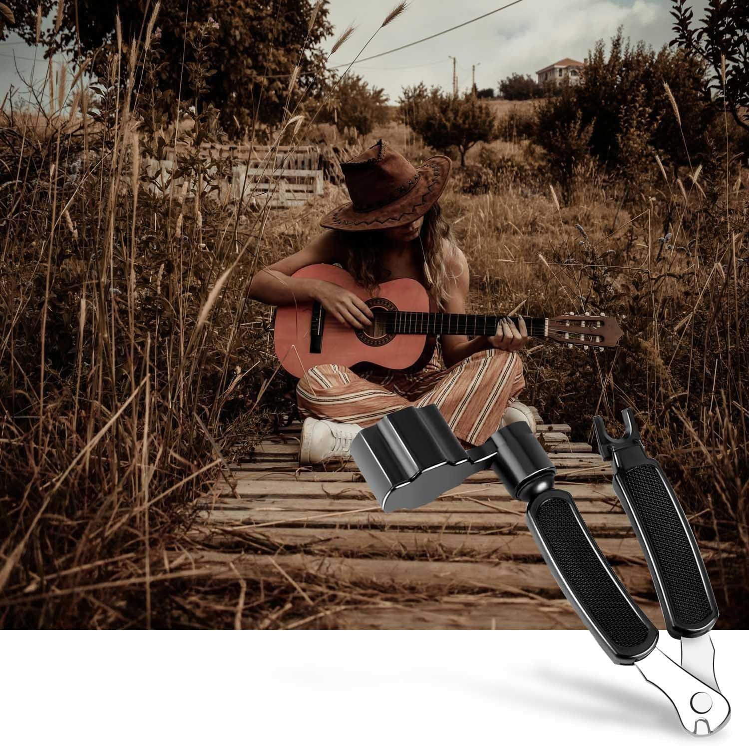 Guitar String Winder Cutter Pin Puller Multifunctional 3 In 1 Guitar Maintenance Tool String Peg Winder V1258-DP02-D-639
