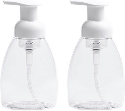 2-Pack Foaming Soap Dispenser Pump Bottles,Foam Hand Soap Dispenser with Refillable Plastic Container for V1258-DP02-D-640