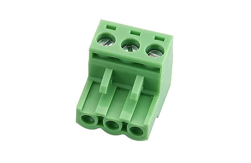 10 Pcs Green 5.08mm Pitch 3P Pluggable Teminal Blocks Connector Socket Adapters V1258-DP02-D-642