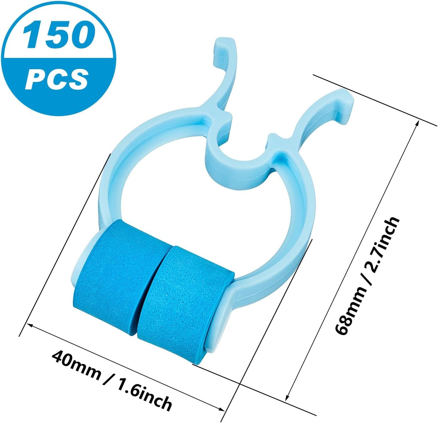 Nose Stop Clips Nasal Nose Stopper Clips Plastic Foam for Emergency or Accident V1258-DP02-D-647