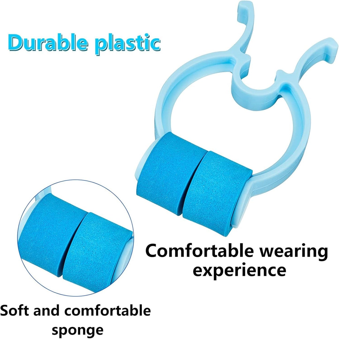 Nose Stop Clips Nasal Nose Stopper Clips Plastic Foam for Emergency or Accident V1258-DP02-D-647