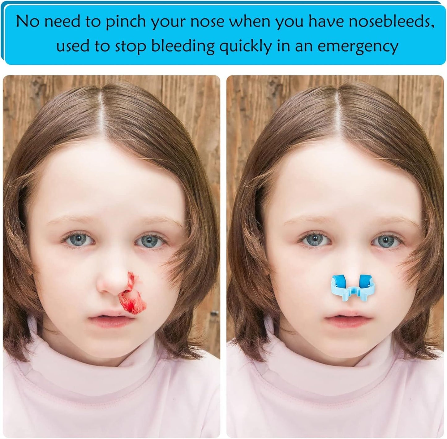 Nose Stop Clips Nasal Nose Stopper Clips Plastic Foam for Emergency or Accident V1258-DP02-D-647
