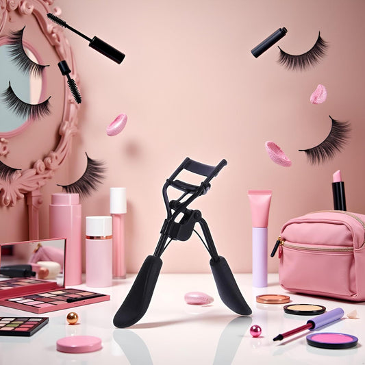 Black Portable Eyelash Curler - Crimps and Curls Lashes for Perfect,Portable Eyelash Curler Maker Eye Lashes V1258-DP02-D-648