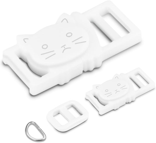 CooBigo 3/8" Breakaway Cat Collars Clasp Kit, 20 Set Break Away Lanyard Clasp Cat Safety Collar Paracord V1258-DP02-D-65