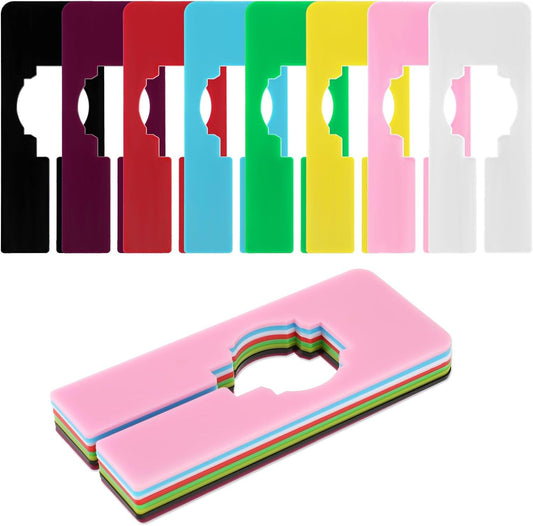 Closet Rack Dividers, 8 Colors Closet Dividers for Hanging, Clothing Plastic Rack Size Dividers Rectangular V1258-DP02-D-657