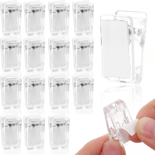 15Pcs Self Adhesive Clips, Tapestry Wall Hanging Clips Wall Clips for Hanger Poster Clips Shower Curtain V1258-DP02-D-661