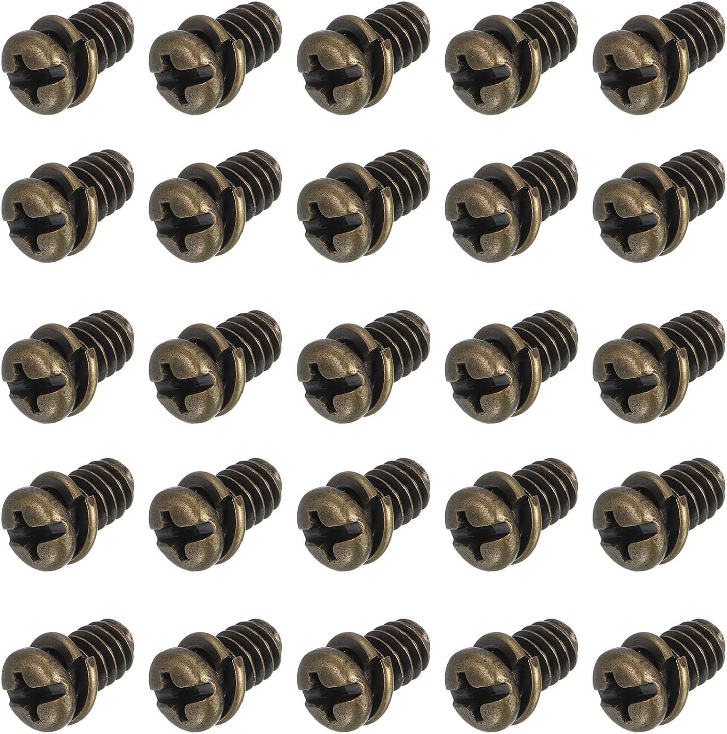 20Pcs Ceiling Fan Blade Screws, 1/4"-20 x 3/8 Carbon Steel Phillips Pan Motor Replacement Screw for Lighting V1258-DP02-D-669
